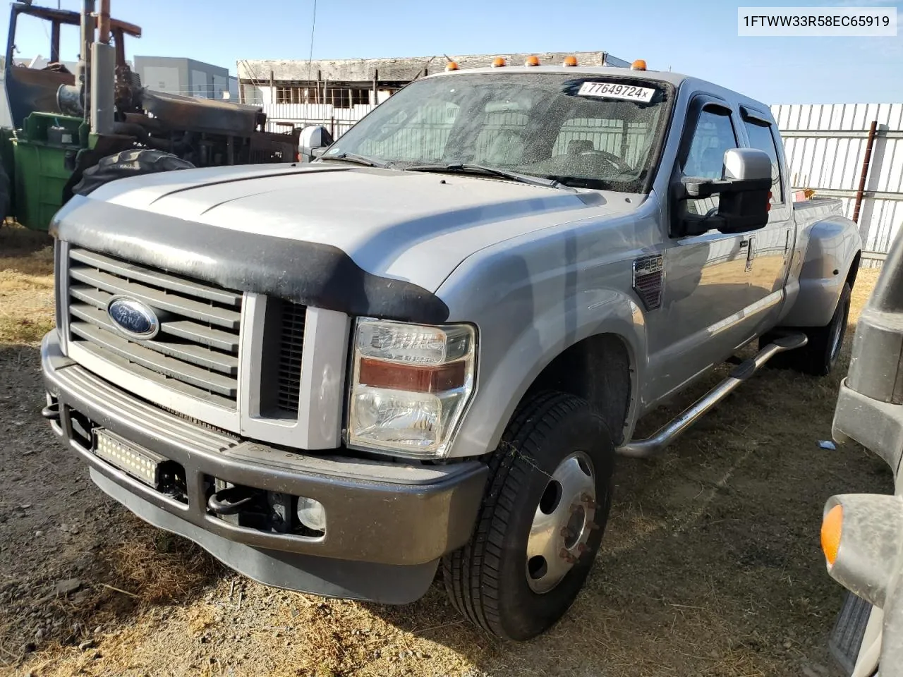 2008 Ford F350 Super Duty VIN: 1FTWW33R58EC65919 Lot: 77649724