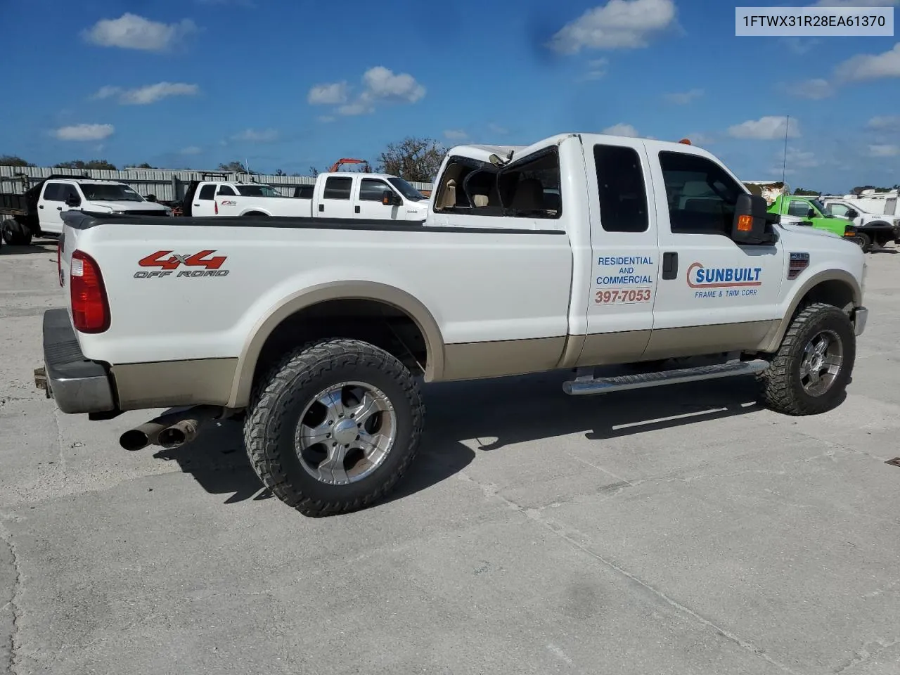 2008 Ford F350 Srw Super Duty VIN: 1FTWX31R28EA61370 Lot: 77713584