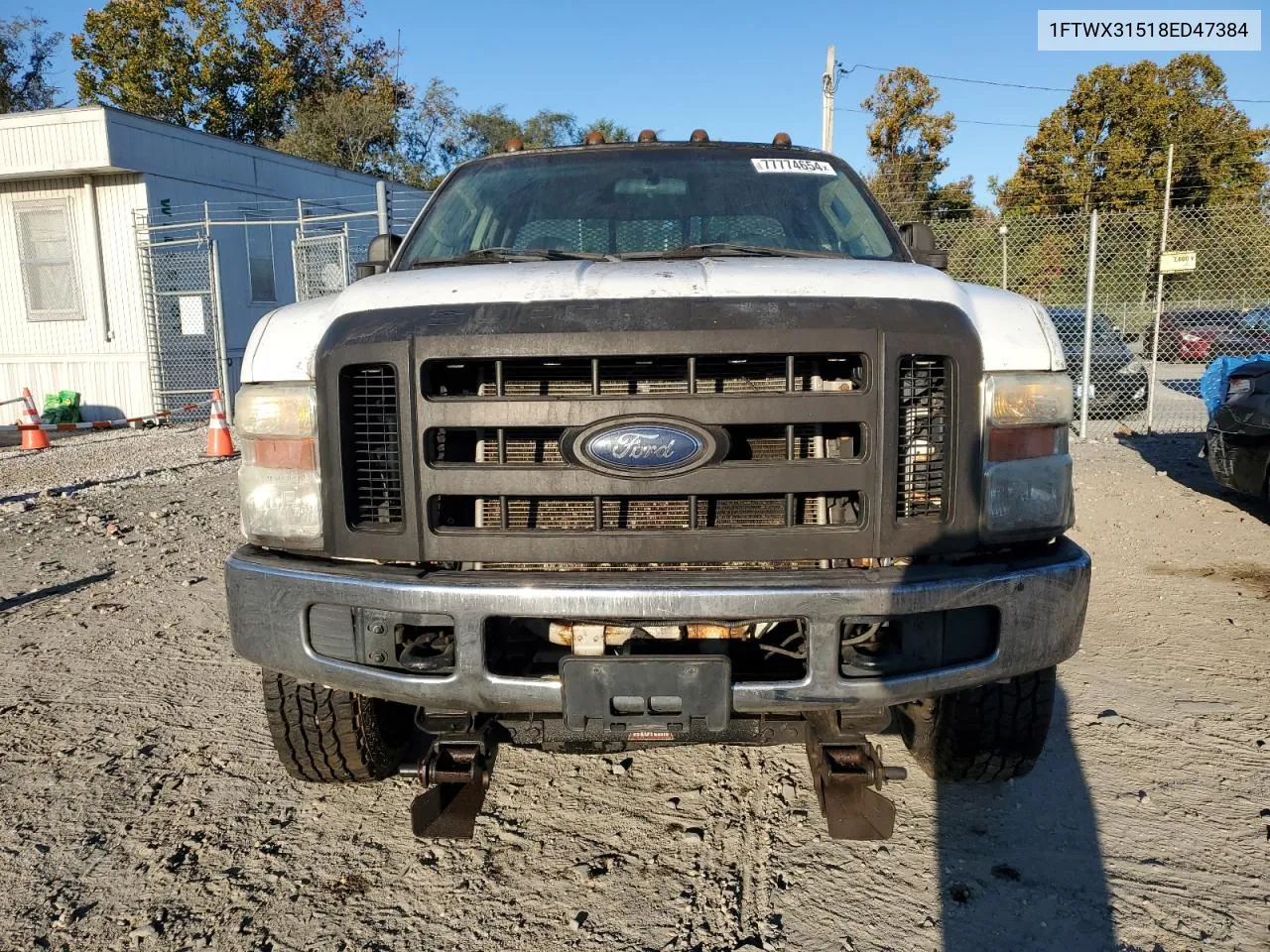 2008 Ford F350 Srw Super Duty VIN: 1FTWX31518ED47384 Lot: 77774654