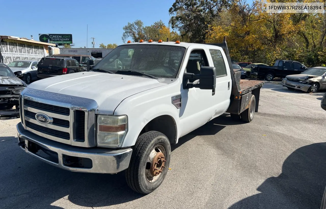 2008 Ford F350 Super VIN: 1FDWW37R28EA18394 Lot: 78021194