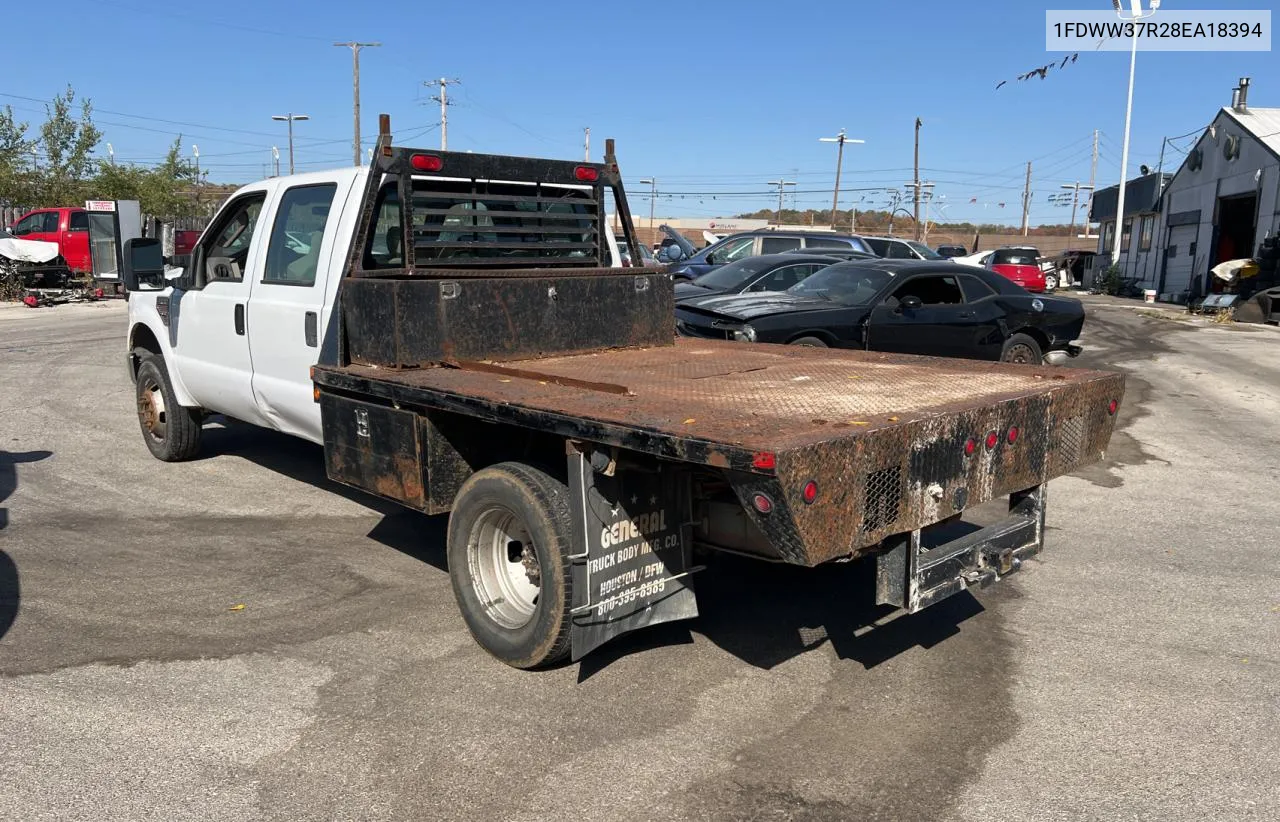 2008 Ford F350 Super VIN: 1FDWW37R28EA18394 Lot: 78021194