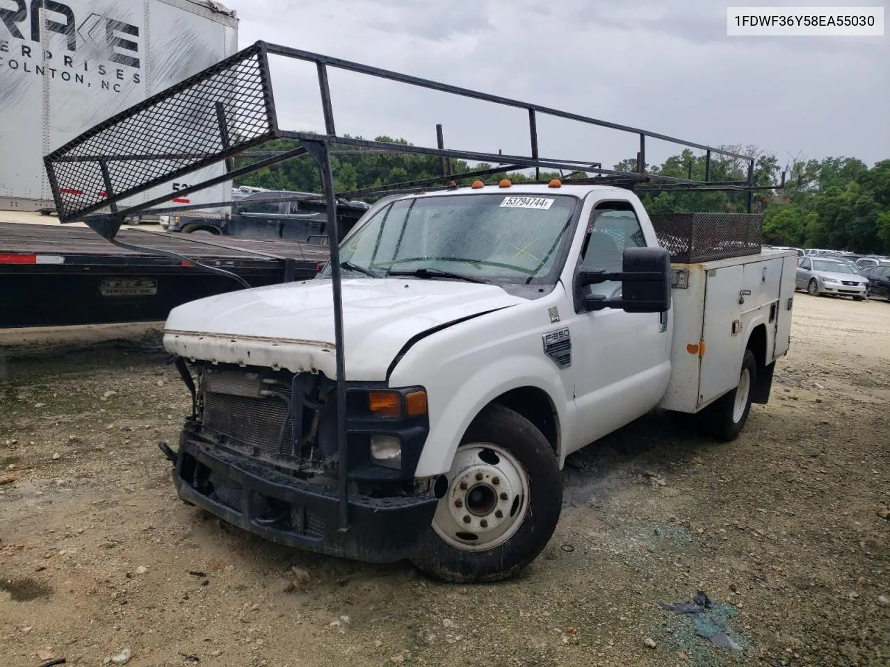 2008 Ford F350 Super Duty VIN: 1FDWF36Y58EA55030 Lot: 80204144