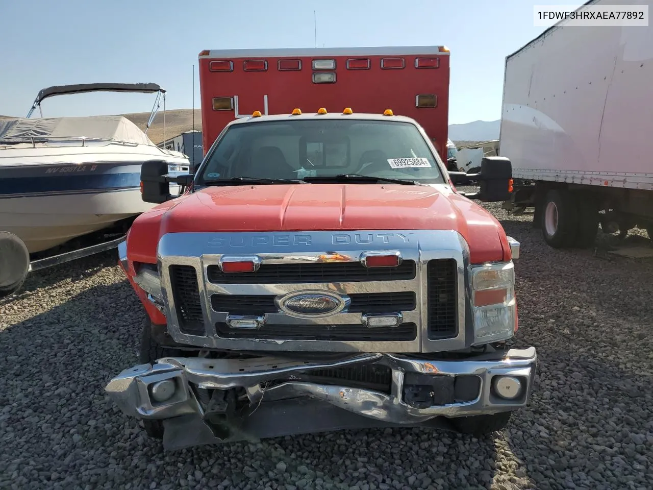 2010 Ford F350 Super Duty VIN: 1FDWF3HRXAEA77892 Lot: 69925884