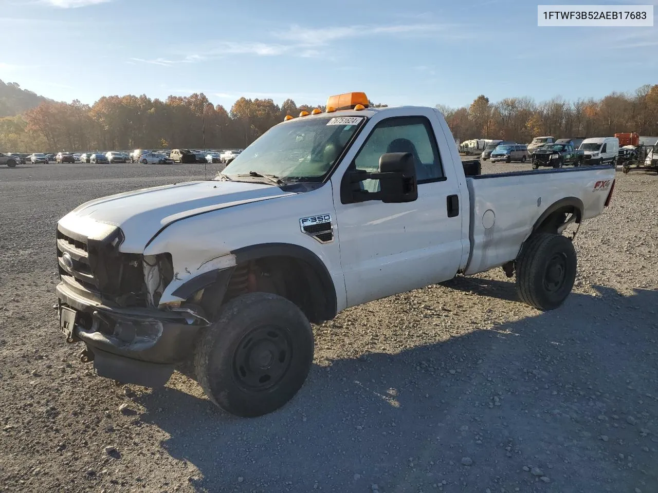 2010 Ford F350 Super Duty VIN: 1FTWF3B52AEB17683 Lot: 76751624