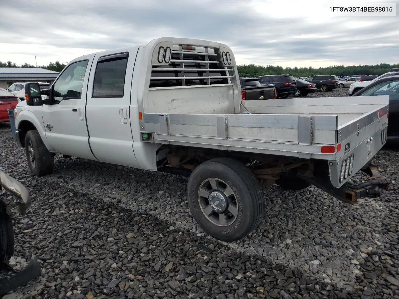 2011 Ford F350 Super Duty VIN: 1FT8W3BT4BEB98016 Lot: 59168284