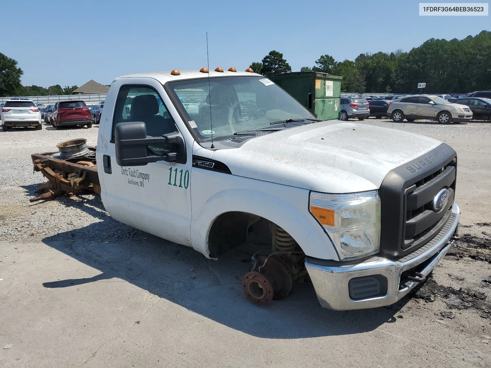 2011 Ford F350 Super Duty VIN: 1FDRF3G64BEB36523 Lot: 67005024