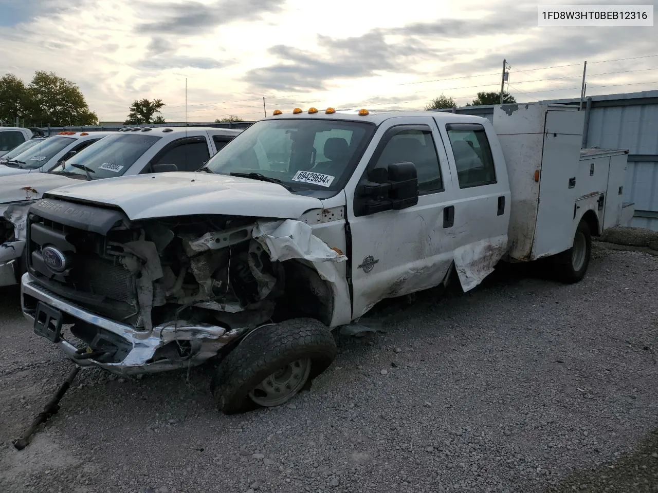 2011 Ford F350 Super Duty VIN: 1FD8W3HT0BEB12316 Lot: 69429694