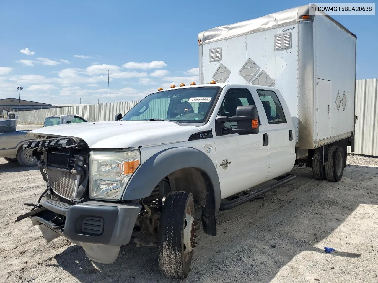 2011 Ford F450 Super Duty VIN: 1FD0W4GT5BEA20638 Lot: 70665464