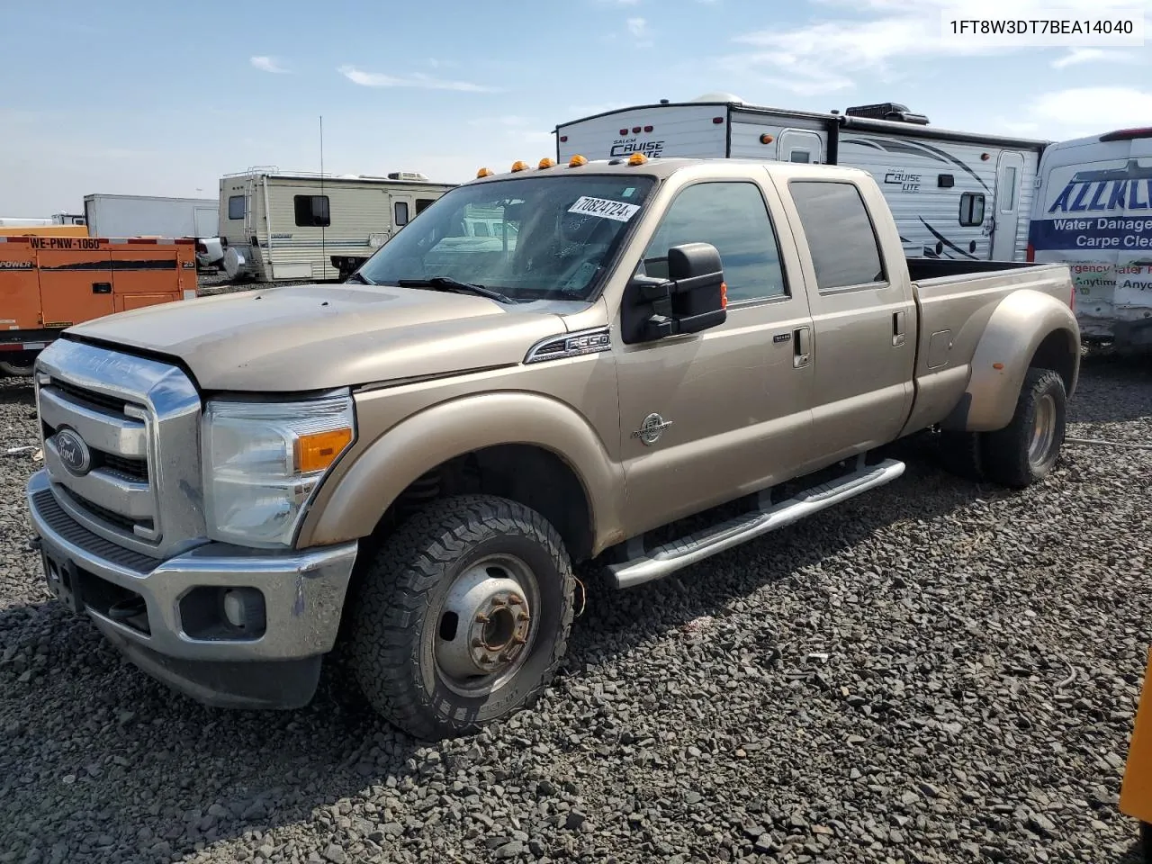 2011 Ford F350 Super Duty VIN: 1FT8W3DT7BEA14040 Lot: 70824724