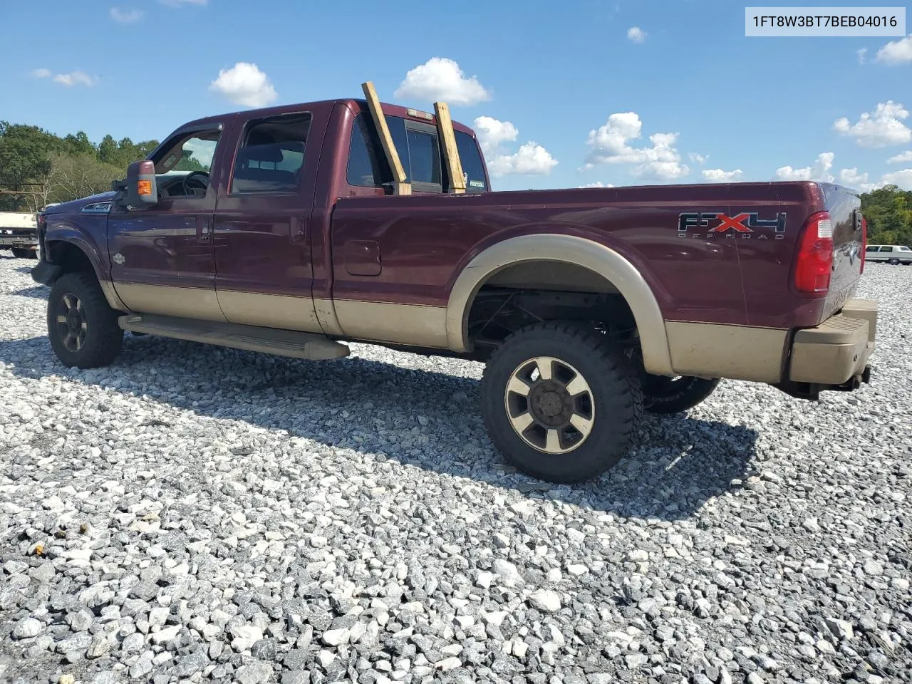 2011 Ford F350 Super Duty VIN: 1FT8W3BT7BEB04016 Lot: 74055484