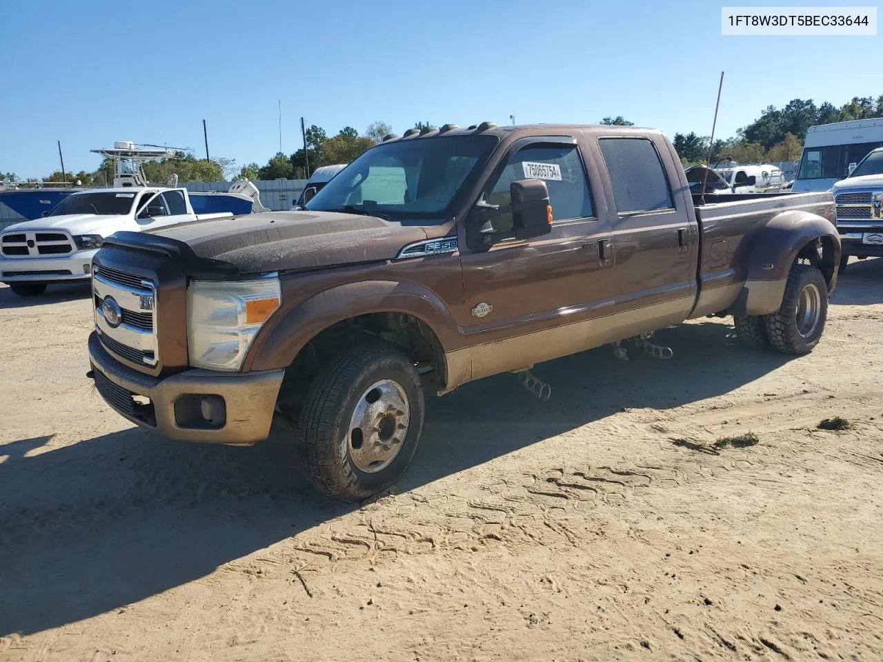 2011 Ford F350 Super Duty VIN: 1FT8W3DT5BEC33644 Lot: 75065754