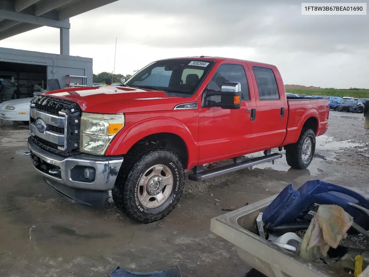 2011 Ford F350 Super Duty VIN: 1FT8W3B67BEA01690 Lot: 76382694