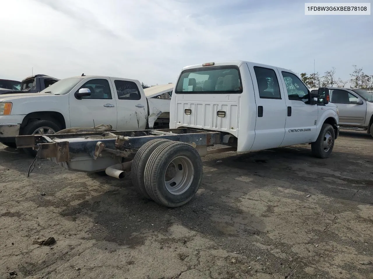 2011 Ford F350 Super Duty VIN: 1FD8W3G6XBEB78108 Lot: 79545374