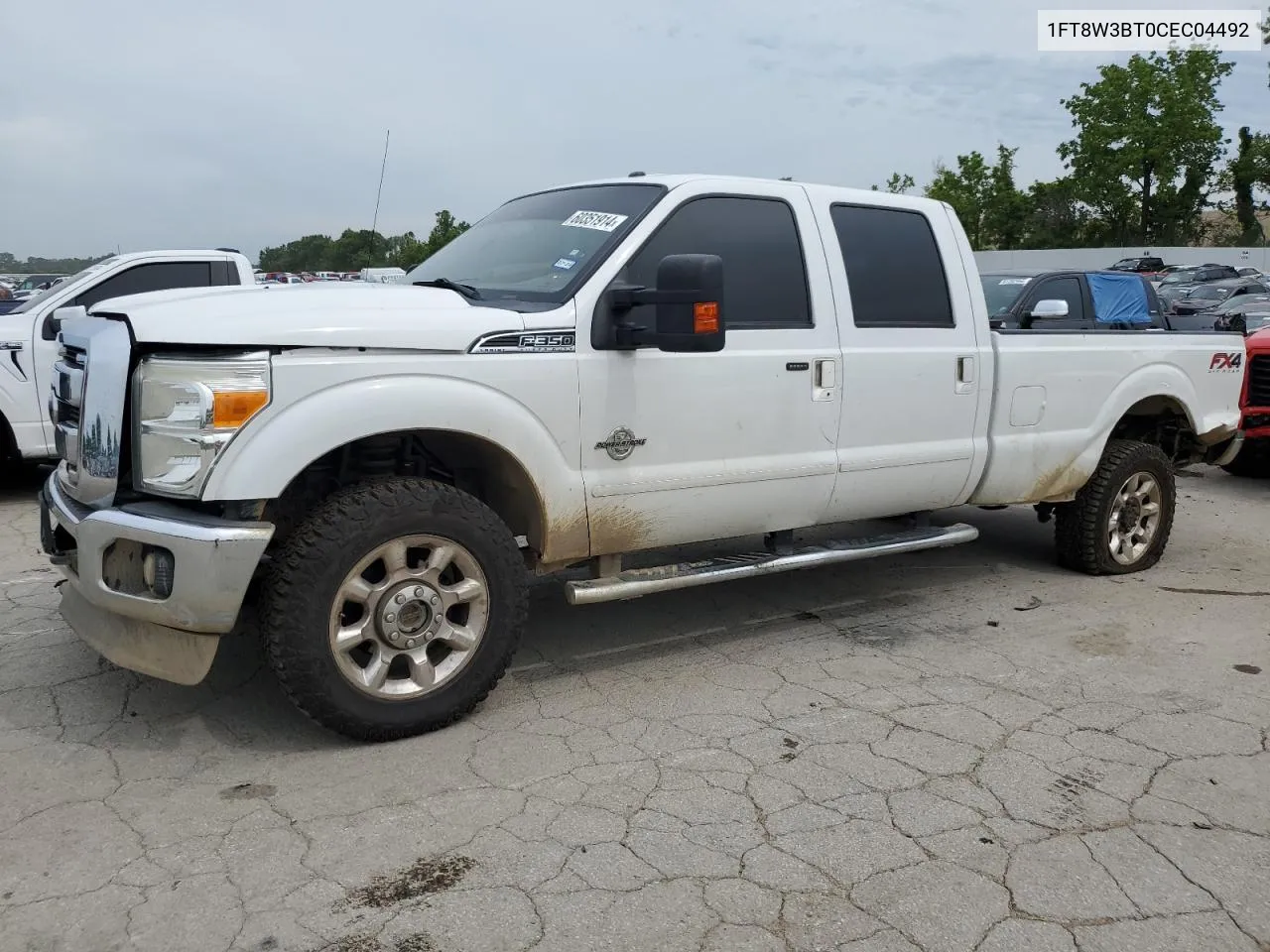 2012 Ford F350 Super Duty VIN: 1FT8W3BT0CEC04492 Lot: 60351914