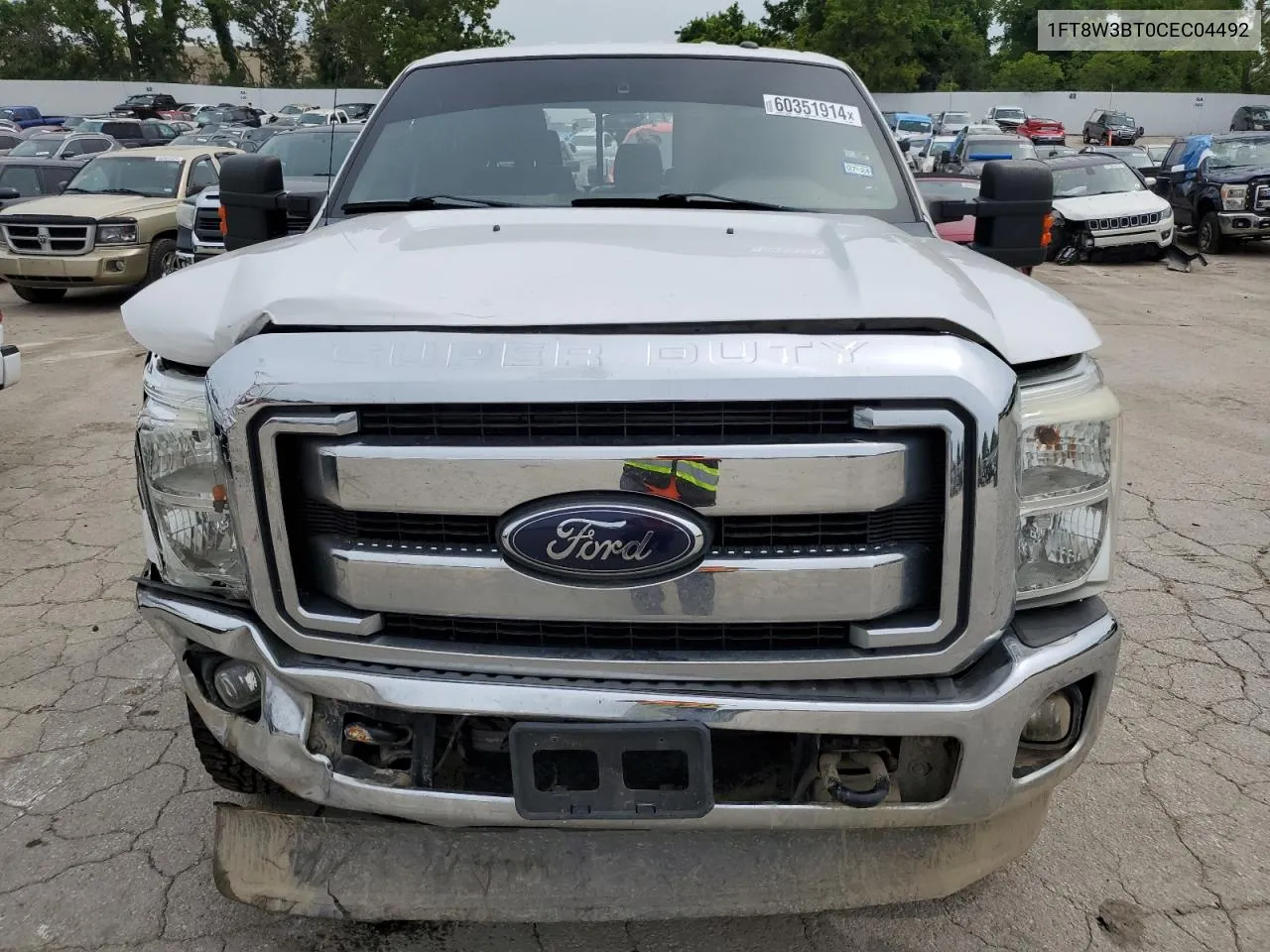 2012 Ford F350 Super Duty VIN: 1FT8W3BT0CEC04492 Lot: 60351914