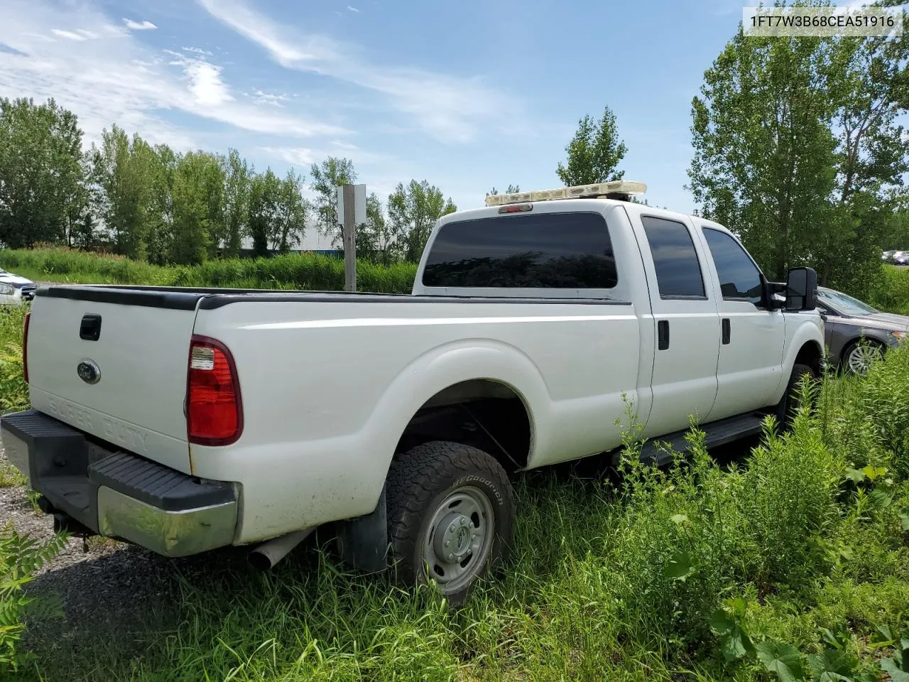 2012 Ford F350 Super Duty VIN: 1FT7W3B68CEA51916 Lot: 60833784