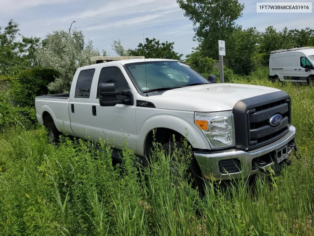 2012 Ford F350 Super Duty VIN: 1FT7W3B68CEA51916 Lot: 60833784