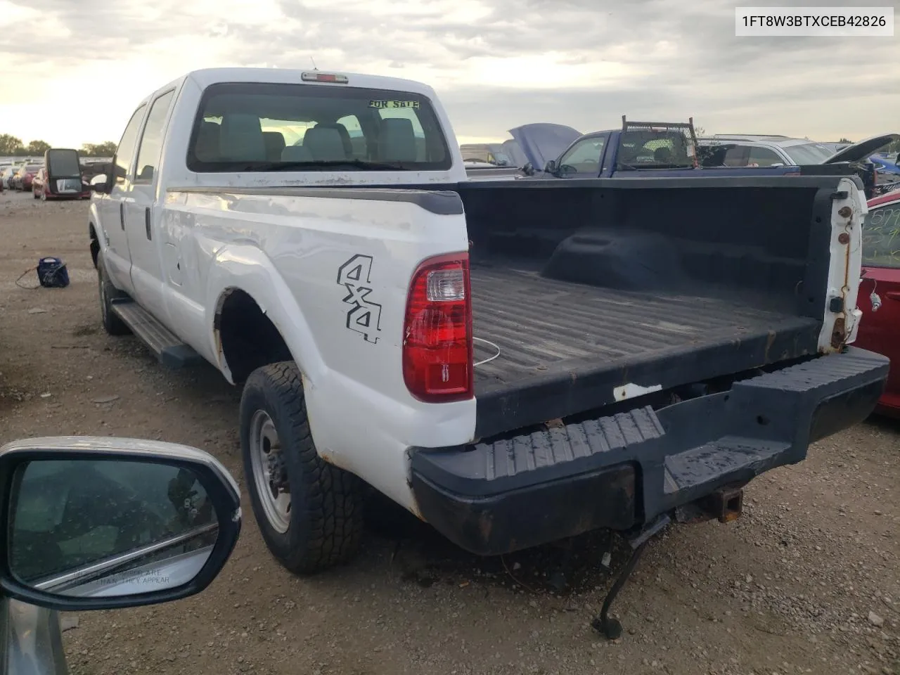 2012 Ford F350 Super Duty VIN: 1FT8W3BTXCEB42826 Lot: 63092943