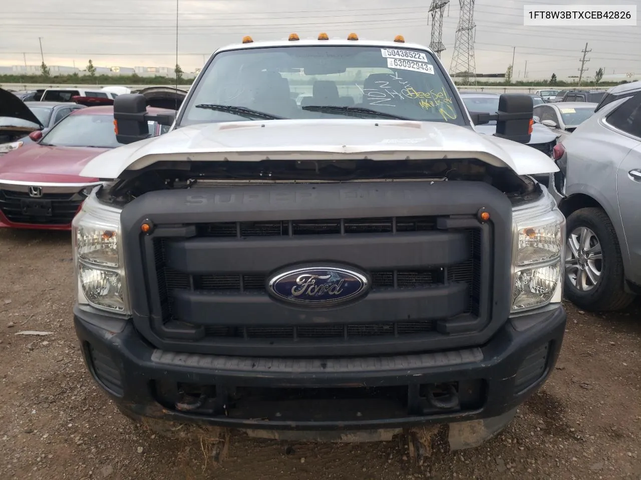 2012 Ford F350 Super Duty VIN: 1FT8W3BTXCEB42826 Lot: 63092943