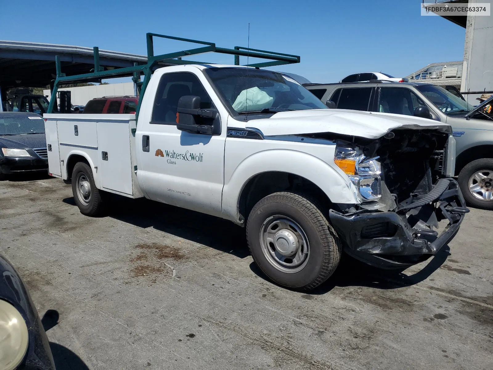 2012 Ford F350 Super Duty VIN: 1FDBF3A67CEC63374 Lot: 68972644