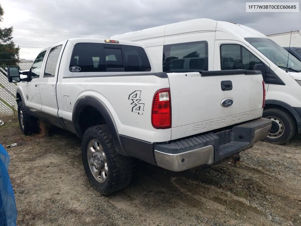 2012 Ford F350 Super Duty VIN: 1FT7W3BT0CEC60685 Lot: 69817114