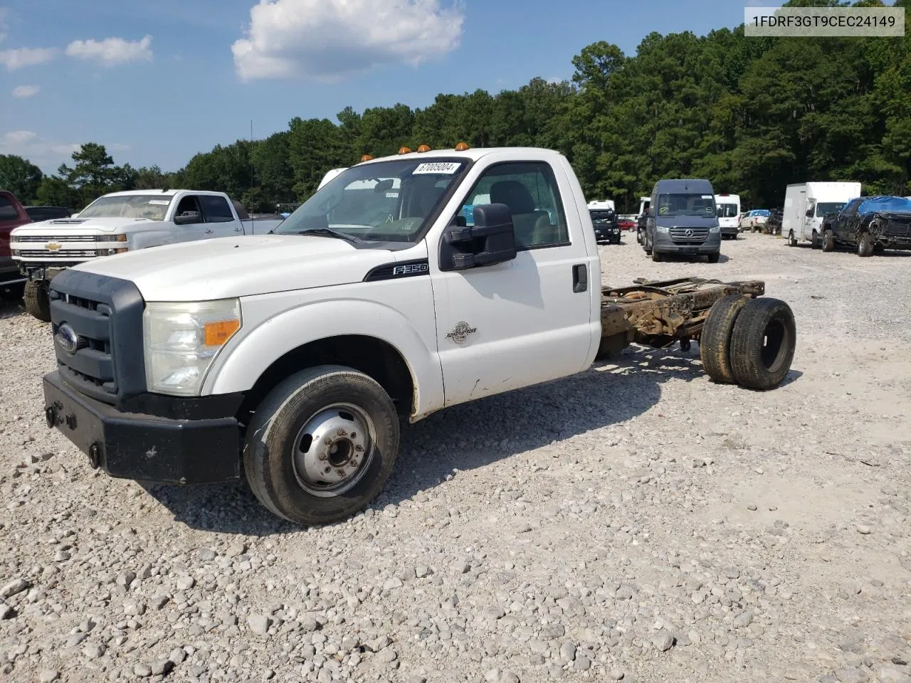 2012 Ford F350 Super Duty VIN: 1FDRF3GT9CEC24149 Lot: 70017484