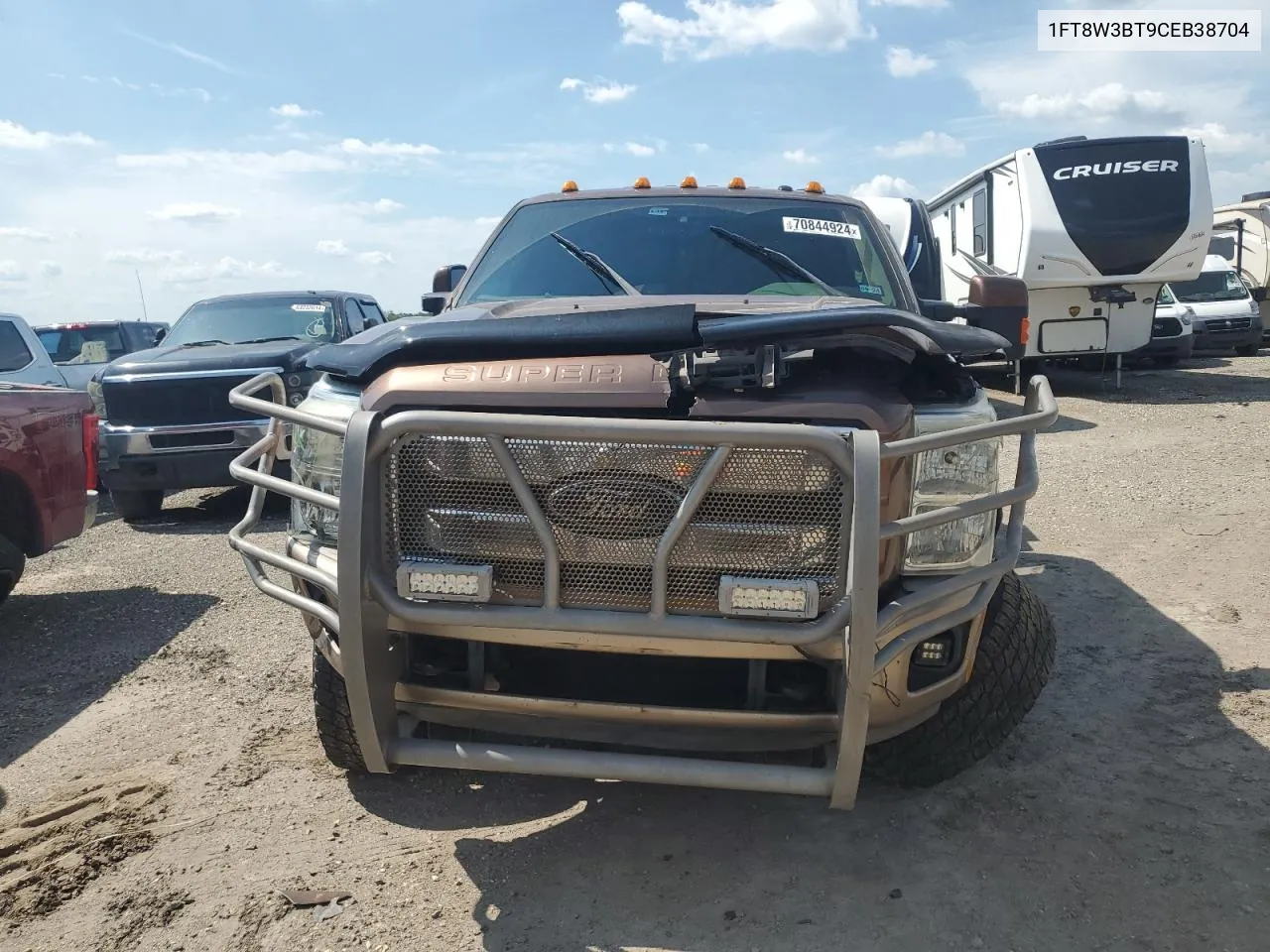 2012 Ford F350 Super Duty VIN: 1FT8W3BT9CEB38704 Lot: 70844924