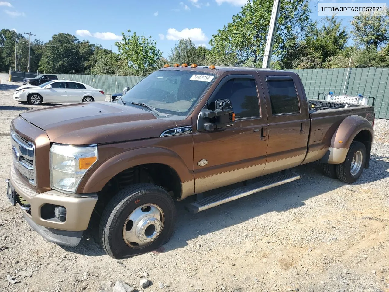 2012 Ford F350 Super Duty VIN: 1FT8W3DT6CEB57871 Lot: 71462954