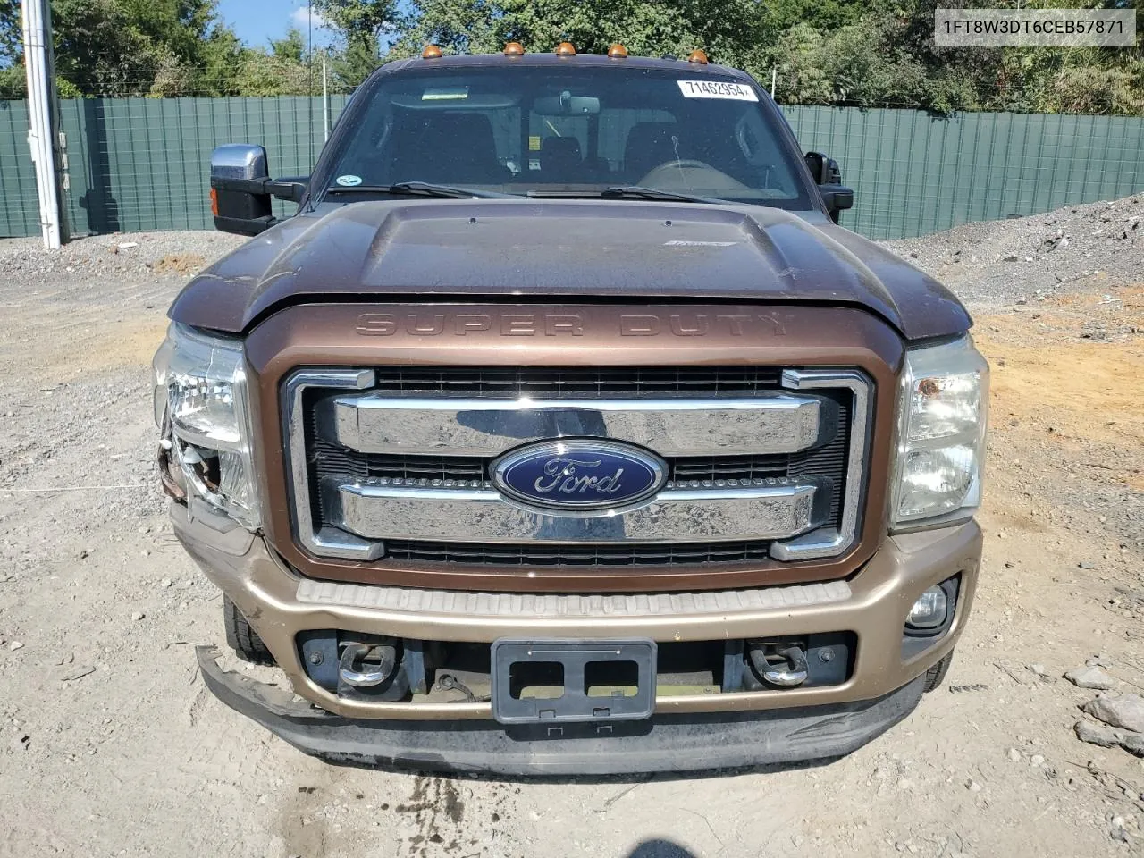 2012 Ford F350 Super Duty VIN: 1FT8W3DT6CEB57871 Lot: 71462954