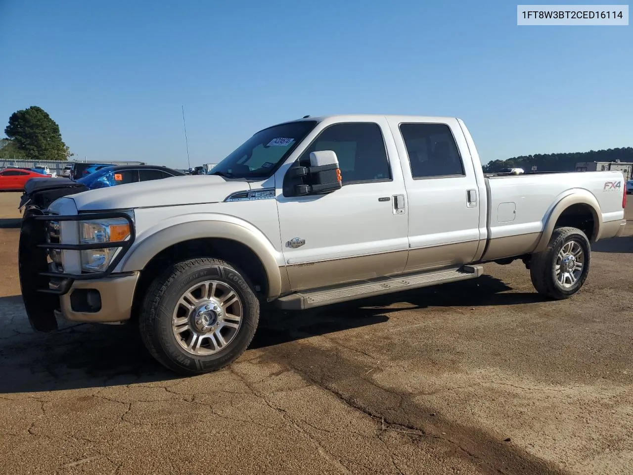 2012 Ford F350 Super Duty VIN: 1FT8W3BT2CED16114 Lot: 74324574