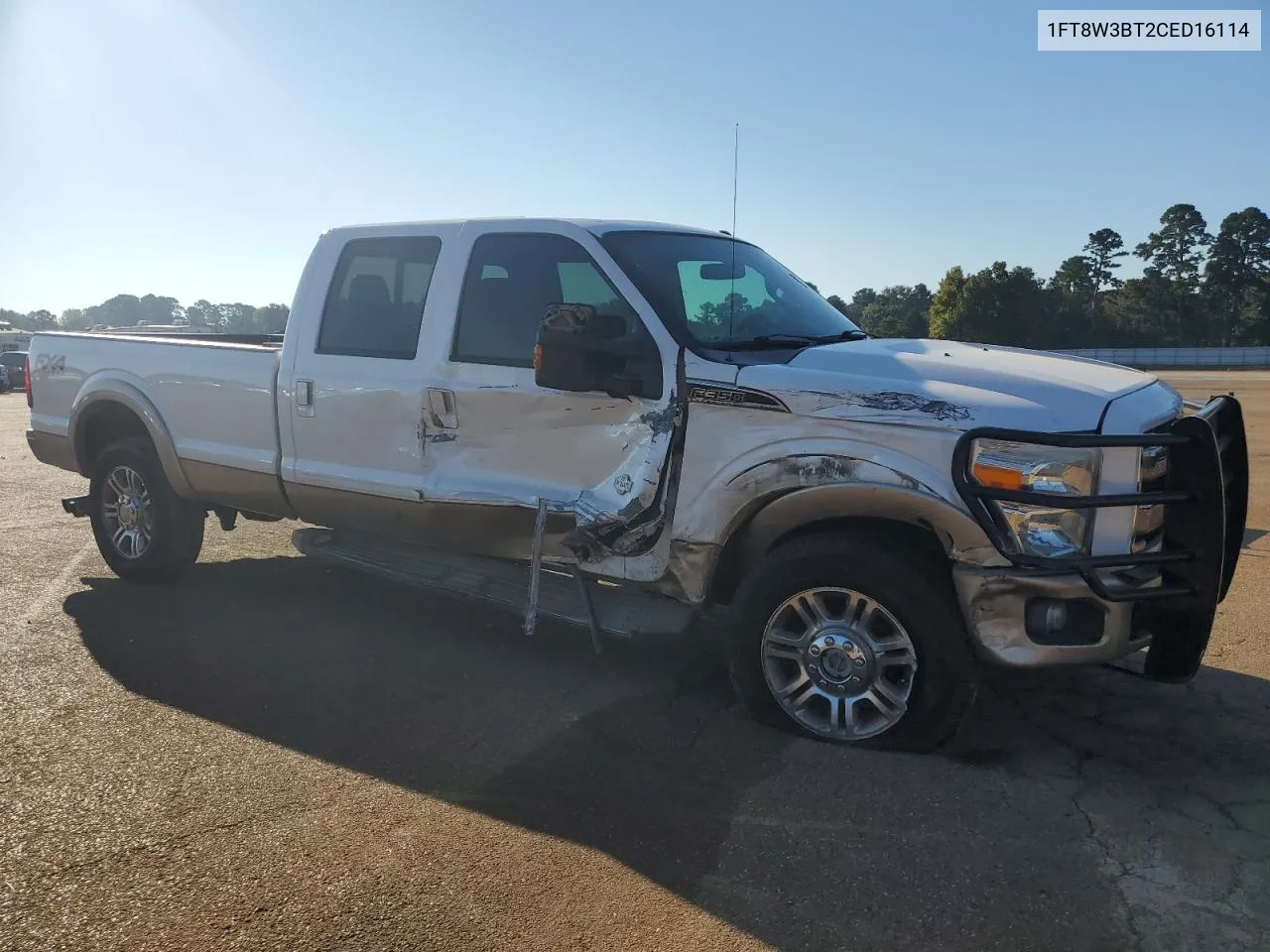 2012 Ford F350 Super Duty VIN: 1FT8W3BT2CED16114 Lot: 74324574