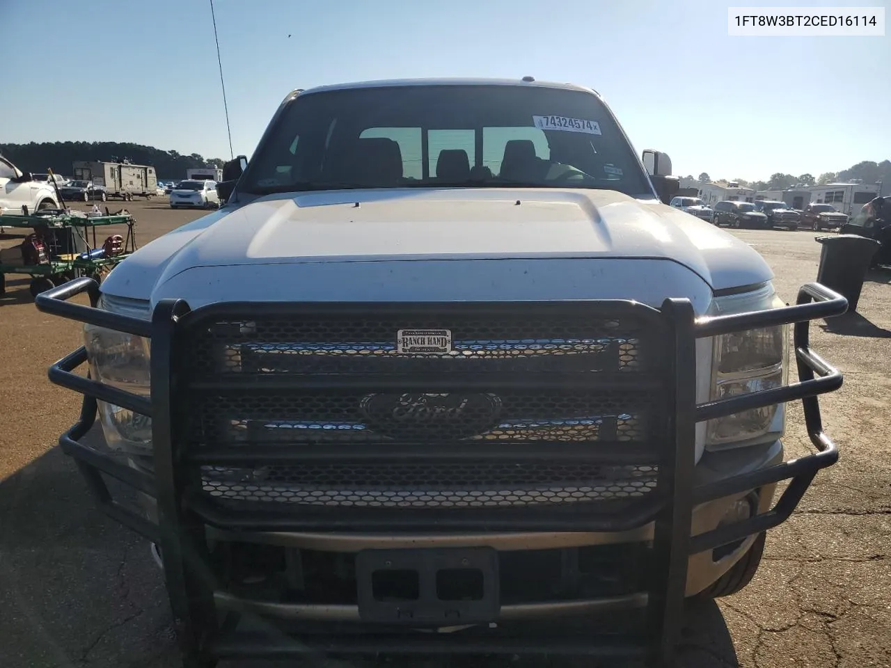 2012 Ford F350 Super Duty VIN: 1FT8W3BT2CED16114 Lot: 74324574