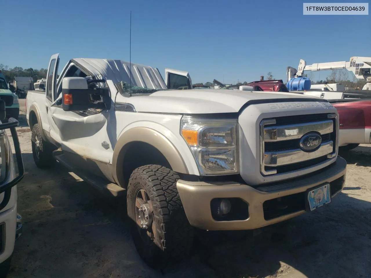 2012 Ford F350 Super Duty VIN: 1FT8W3BT0CED04639 Lot: 75882324