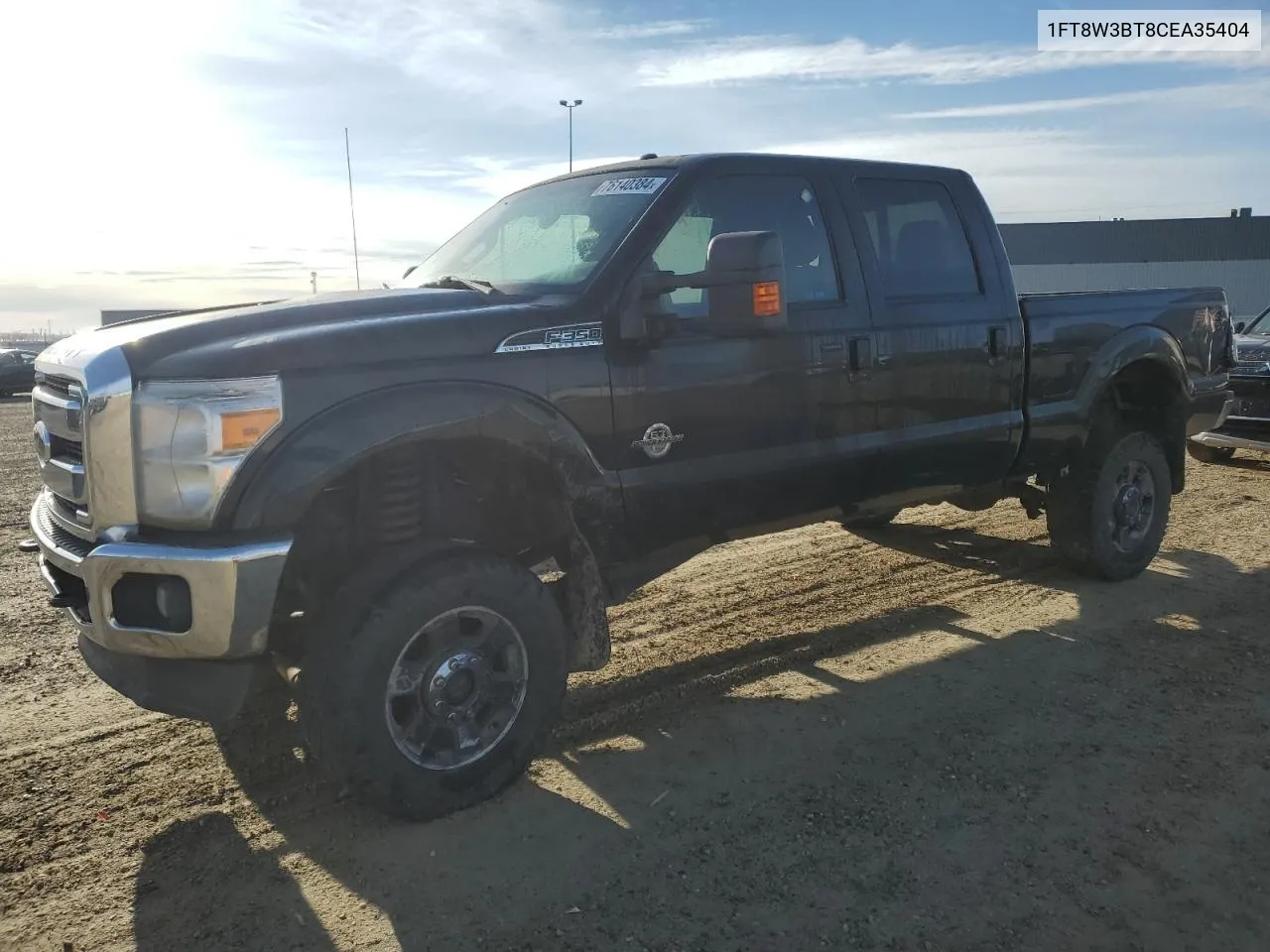 2012 Ford F350 Super Duty VIN: 1FT8W3BT8CEA35404 Lot: 76140384