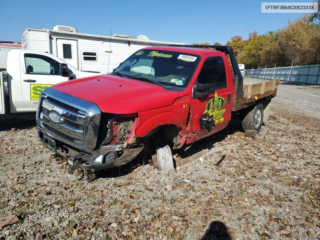 2012 Ford F350 Super Duty VIN: 1FTRF3B68CEB23318 Lot: 76692554