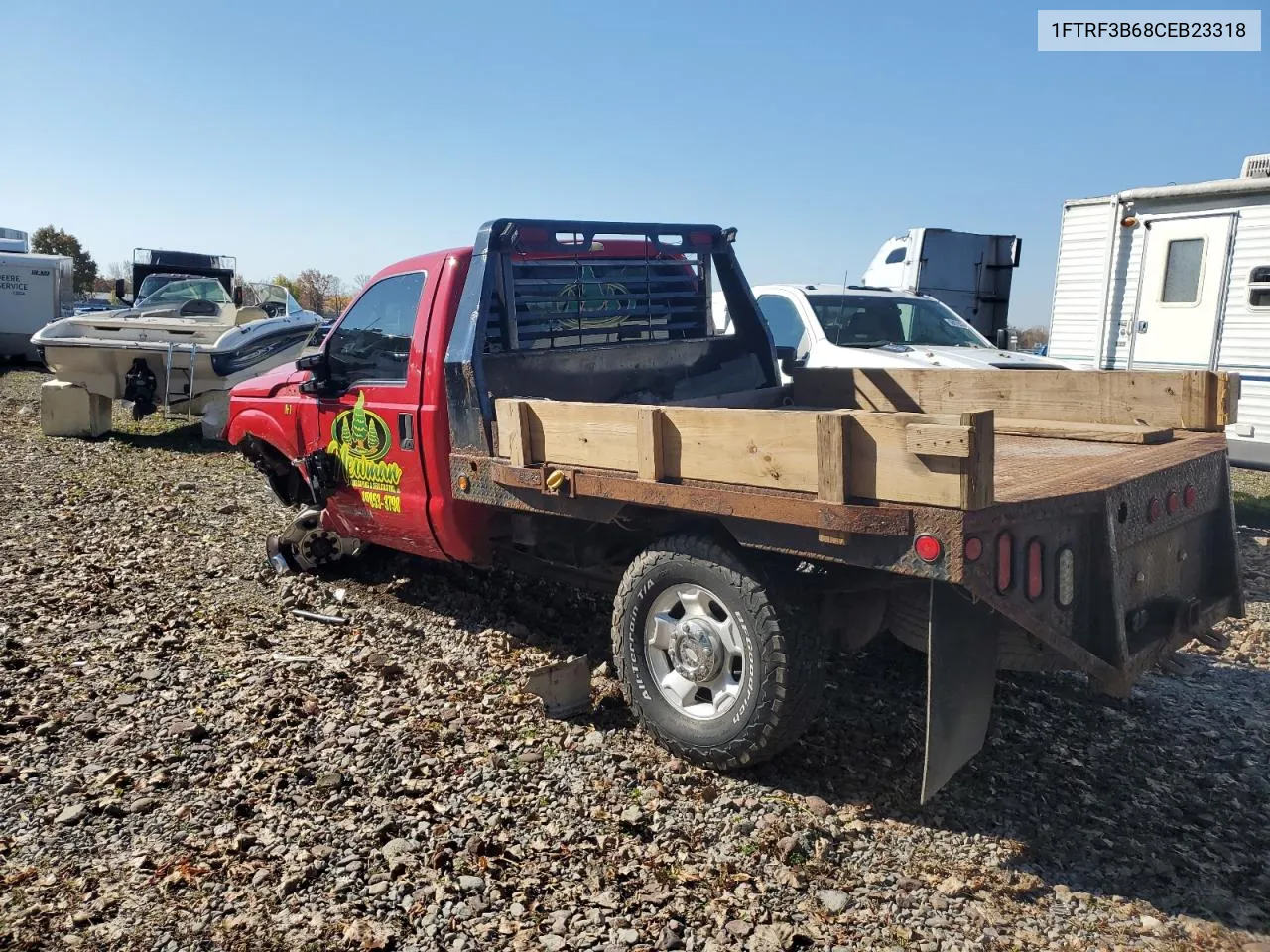 2012 Ford F350 Super Duty VIN: 1FTRF3B68CEB23318 Lot: 76692554