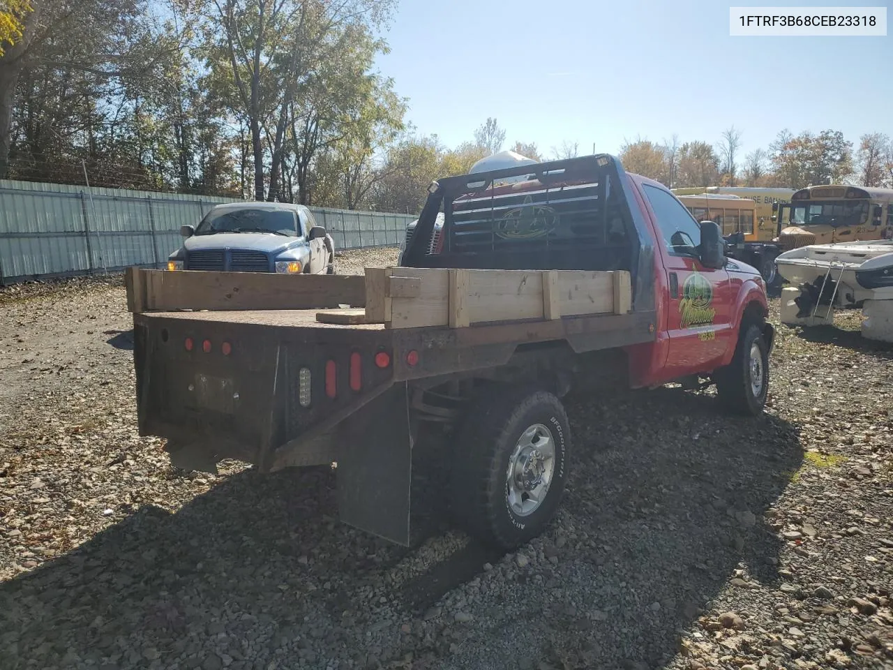 2012 Ford F350 Super Duty VIN: 1FTRF3B68CEB23318 Lot: 76692554