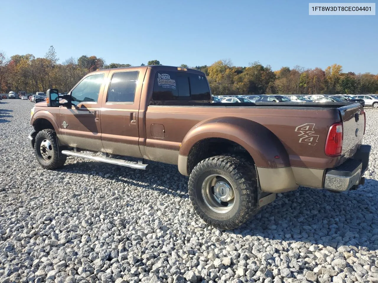 2012 Ford F350 Super Duty VIN: 1FT8W3DT8CEC04401 Lot: 76751704