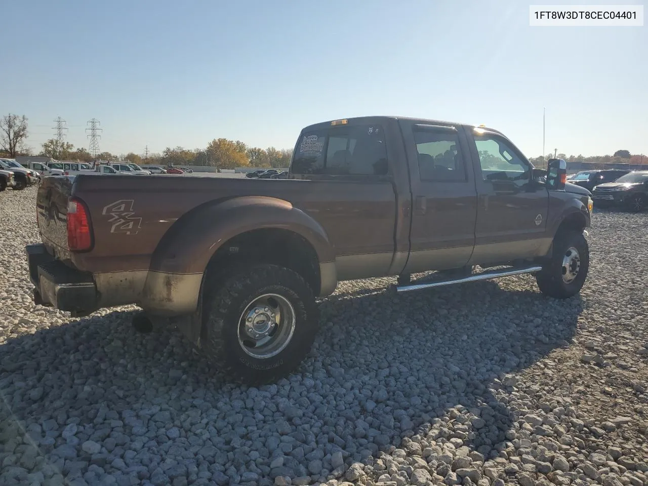 2012 Ford F350 Super Duty VIN: 1FT8W3DT8CEC04401 Lot: 76751704