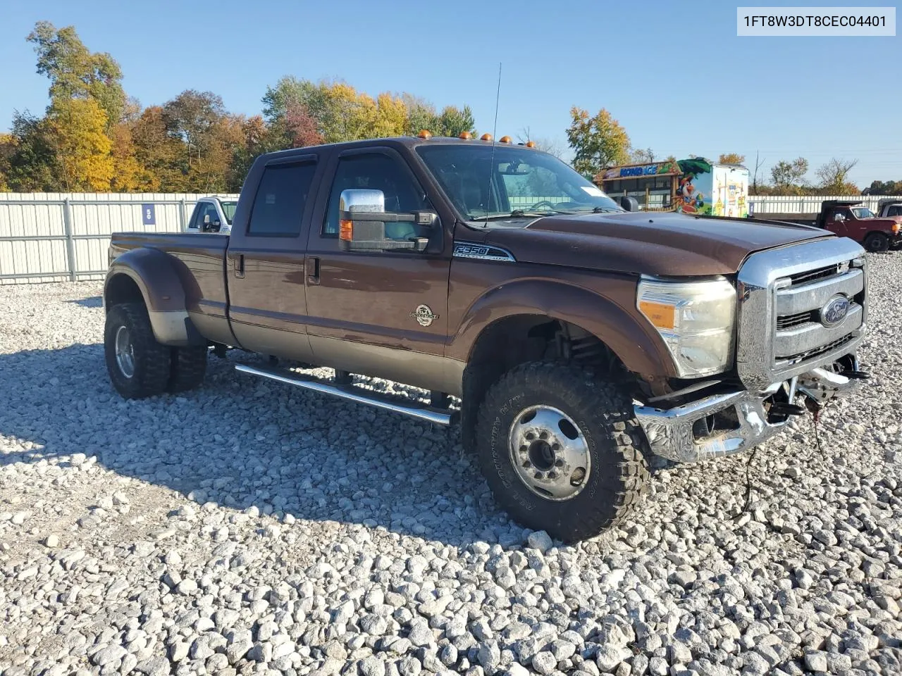 2012 Ford F350 Super Duty VIN: 1FT8W3DT8CEC04401 Lot: 76751704