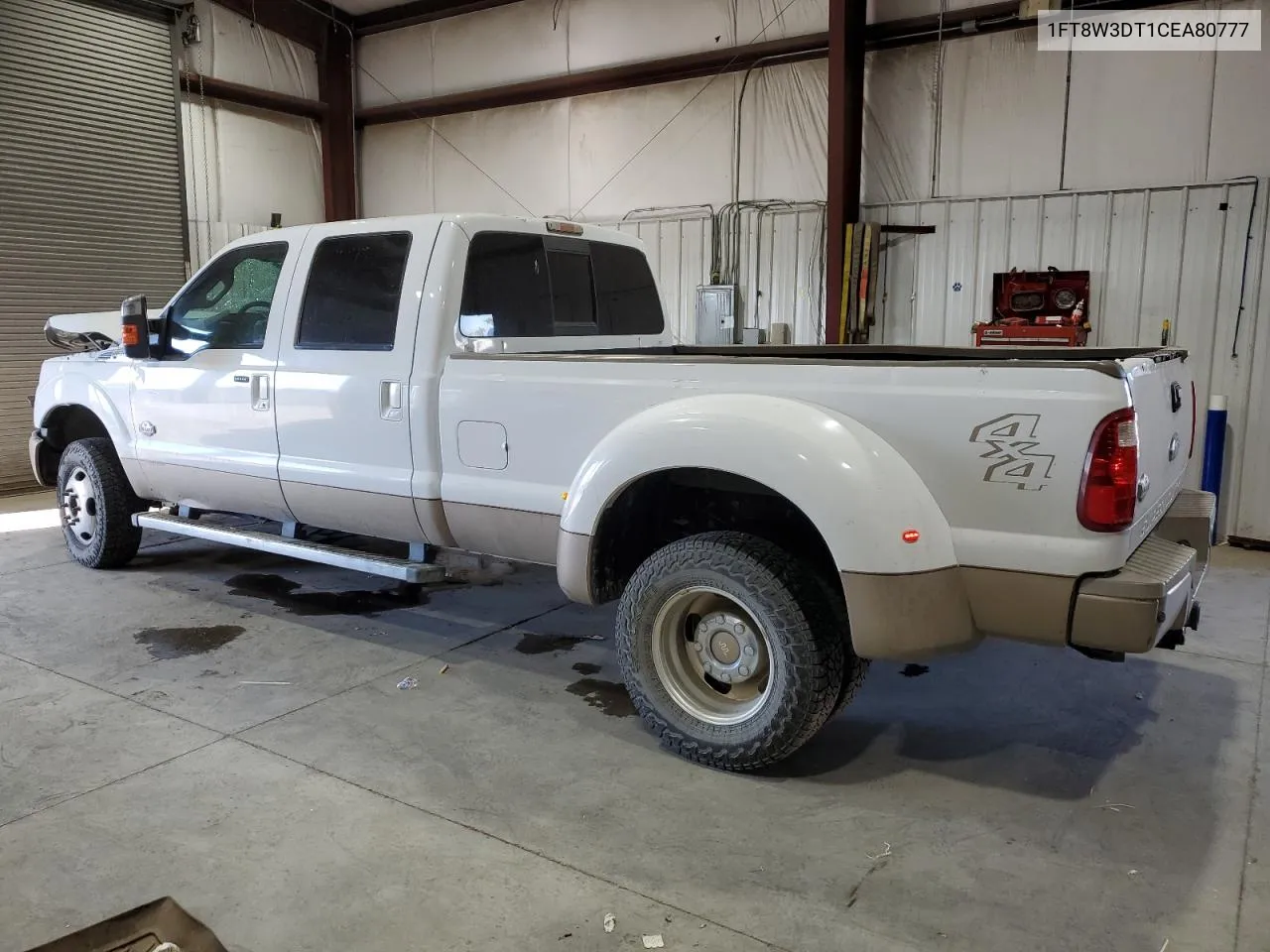 2012 Ford F350 Super Duty VIN: 1FT8W3DT1CEA80777 Lot: 78736304