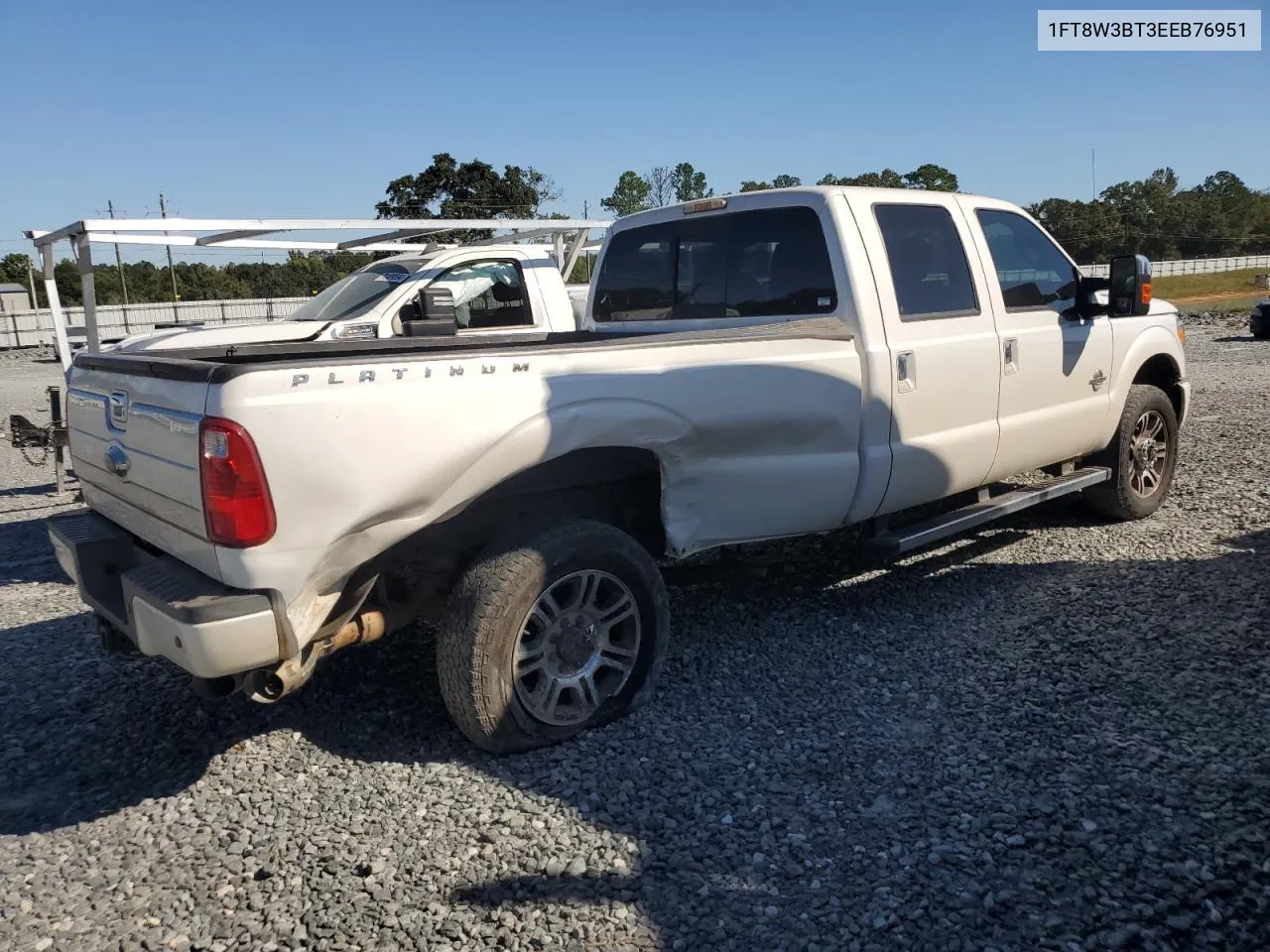 2014 Ford F350 Super Duty VIN: 1FT8W3BT3EEB76951 Lot: 75215694