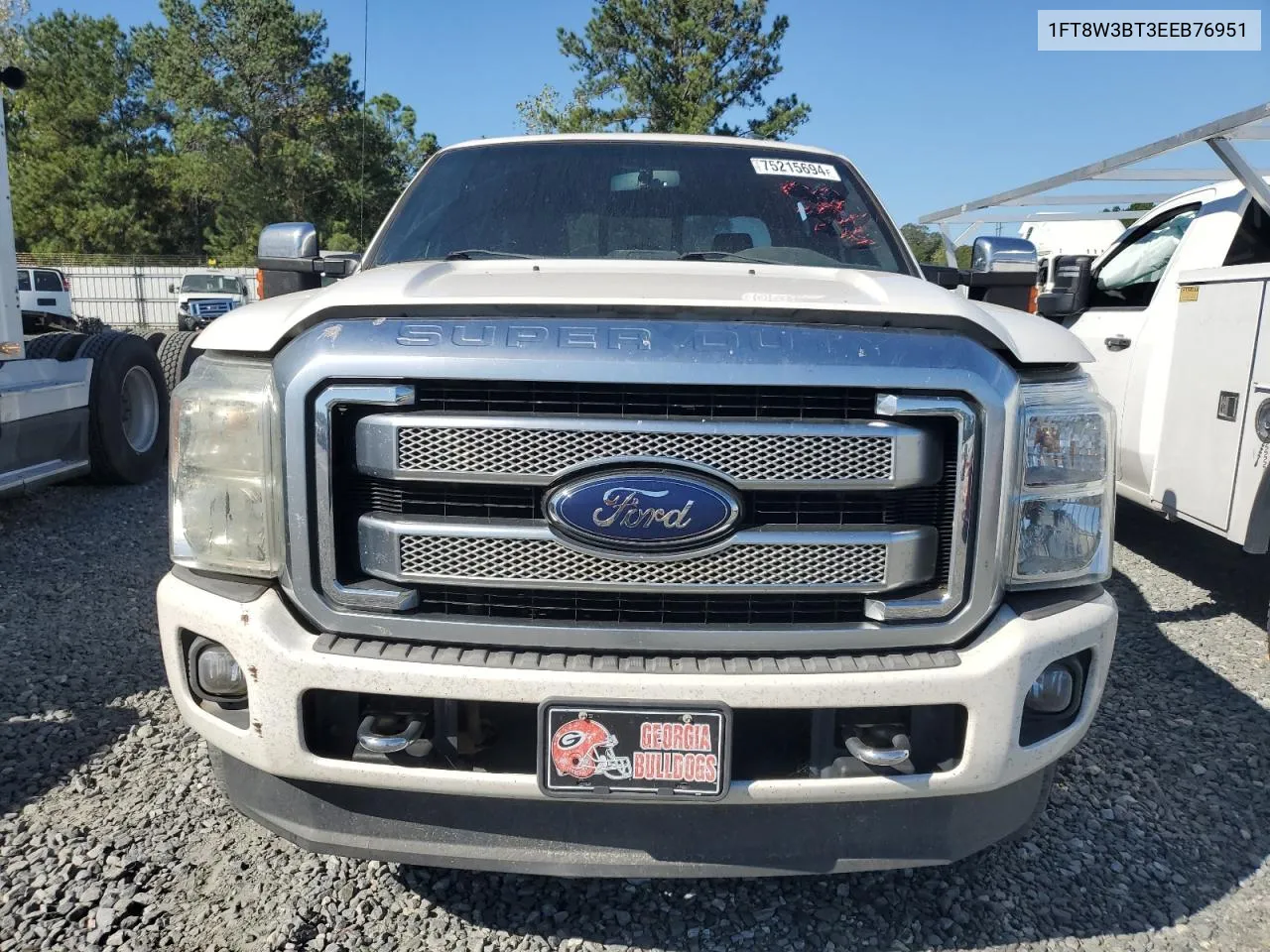 2014 Ford F350 Super Duty VIN: 1FT8W3BT3EEB76951 Lot: 75215694