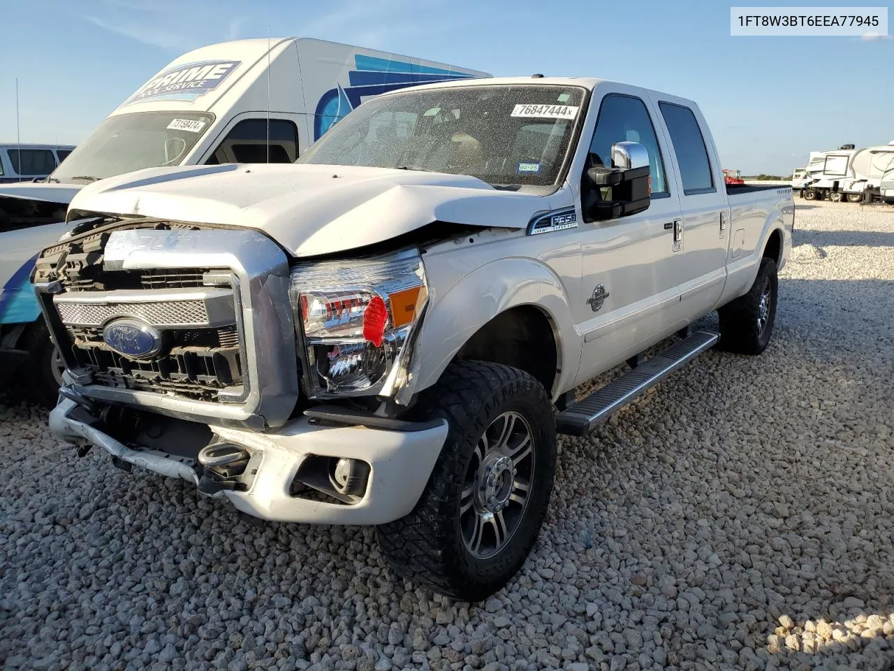 2014 Ford F350 Super Duty VIN: 1FT8W3BT6EEA77945 Lot: 76847444