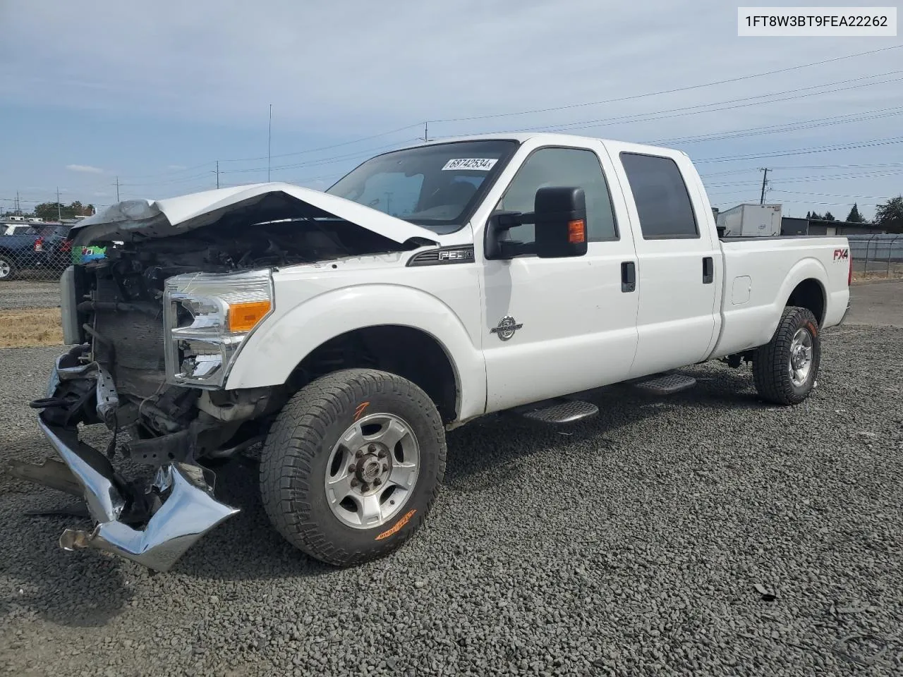 1FT8W3BT9FEA22262 2015 Ford F350 Super Duty