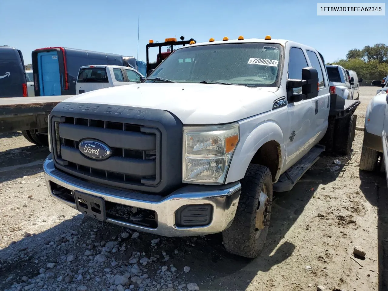 2015 Ford F350 Super Duty VIN: 1FT8W3DT8FEA62345 Lot: 72098584