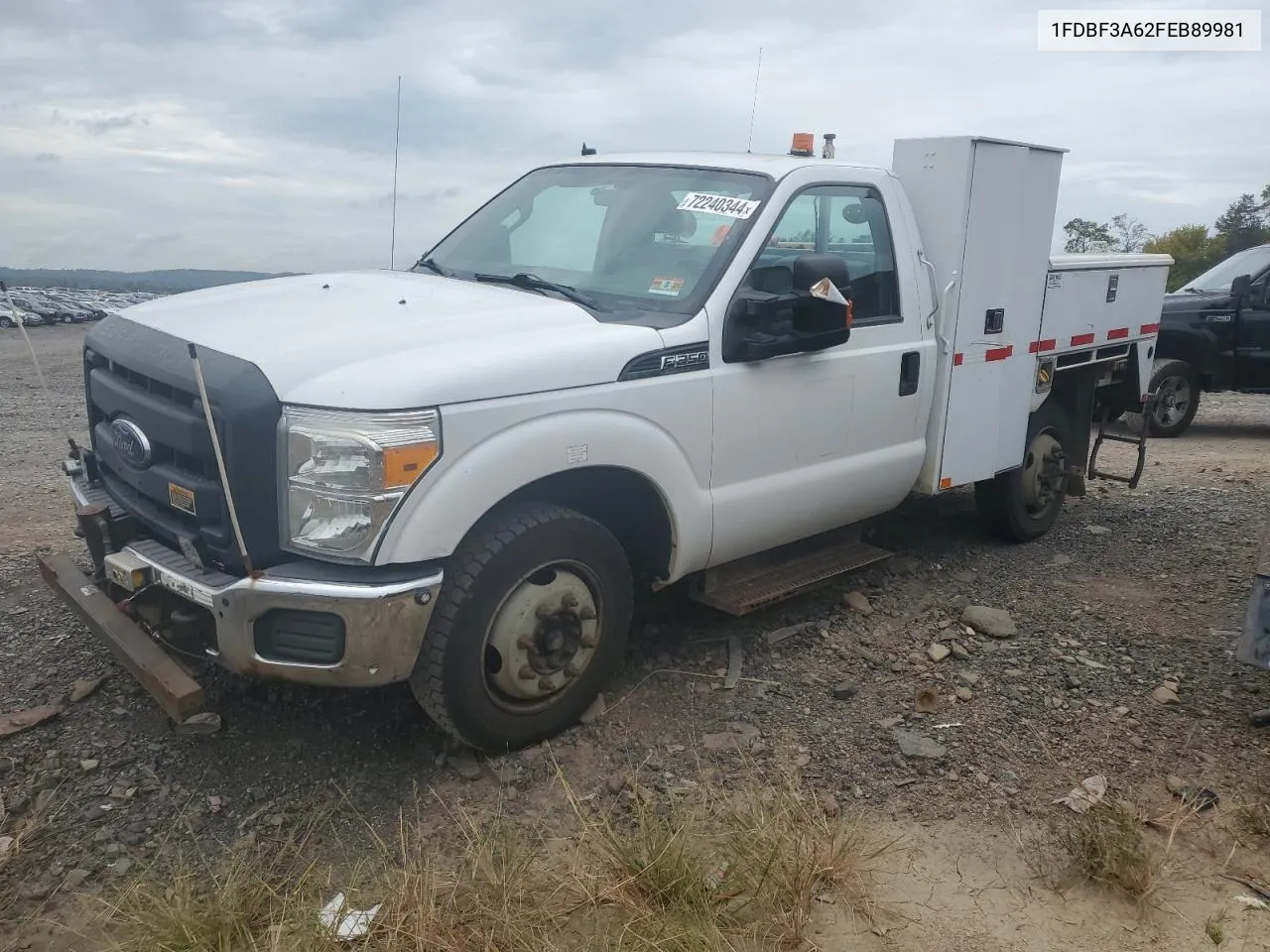 2015 Ford F350 Super Duty VIN: 1FDBF3A62FEB89981 Lot: 72240344