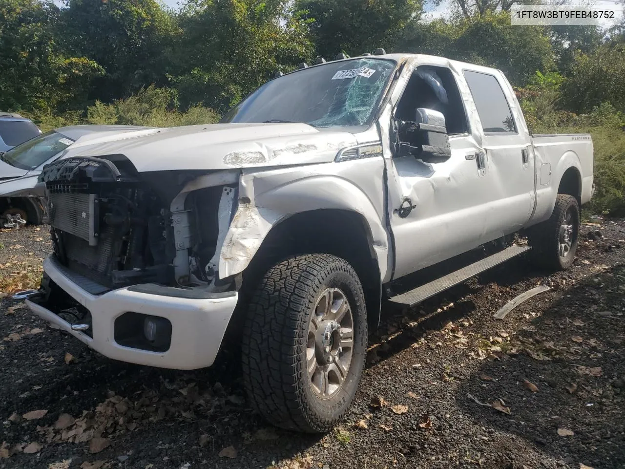 2015 Ford F350 Super Duty VIN: 1FT8W3BT9FEB48752 Lot: 72250924