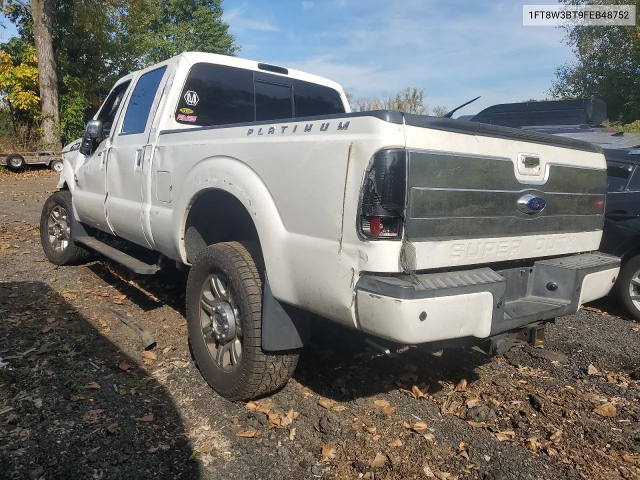 2015 Ford F350 Super Duty VIN: 1FT8W3BT9FEB48752 Lot: 72250924