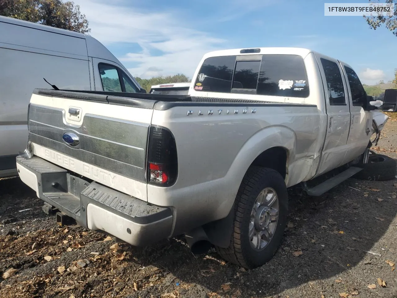 2015 Ford F350 Super Duty VIN: 1FT8W3BT9FEB48752 Lot: 72250924